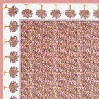 Traditional Floral Buta Design Double Bedsheet 95x108 – Parkota Collection with Pillow Covers