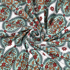 Parkota Collection 95x108 Double Bedsheet with Heritage Tree Motifs & Pillow Covers