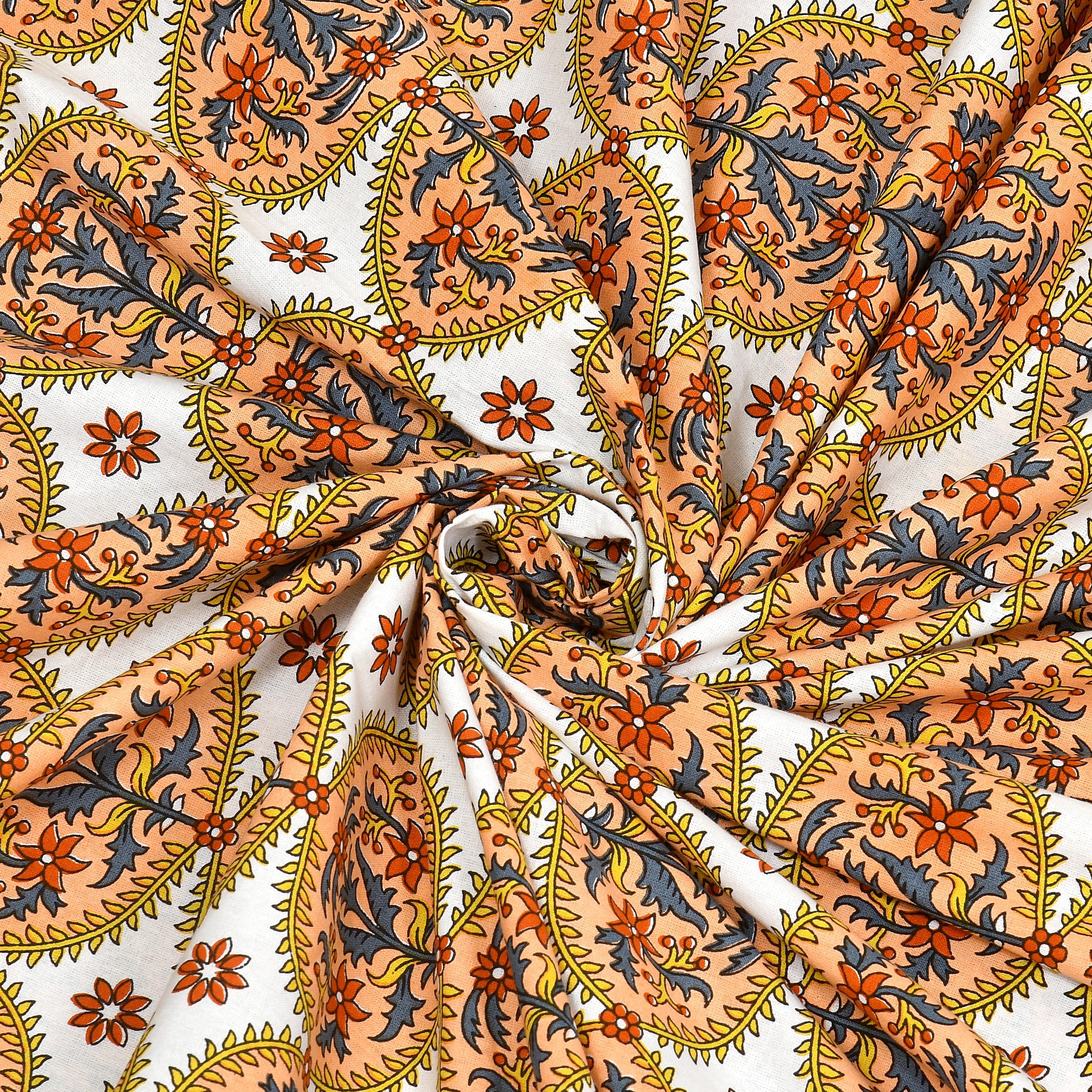 Parkota Collection 95x108 Double Bedsheet with Heritage Tree Motifs & Pillow Covers