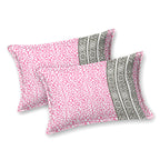 Parkota Collection 95x108 Double Bedsheet with Geometric Floral Patterns & Pillow Covers