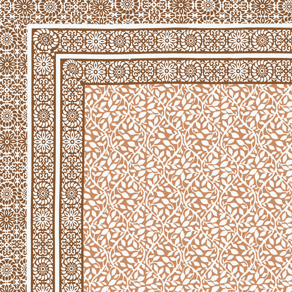 Parkota Collection 95x108 Double Bedsheet with Geometric Floral Patterns & Pillow Covers