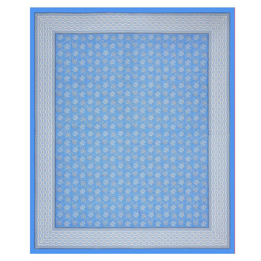 Parkota Collection 95x108 Double Bedsheet with Traditional Floral Buta Patterns & Pillow Covers