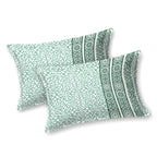 Parkota Collection 95x108 Double Bedsheet with Geometric Floral Patterns & Pillow Covers