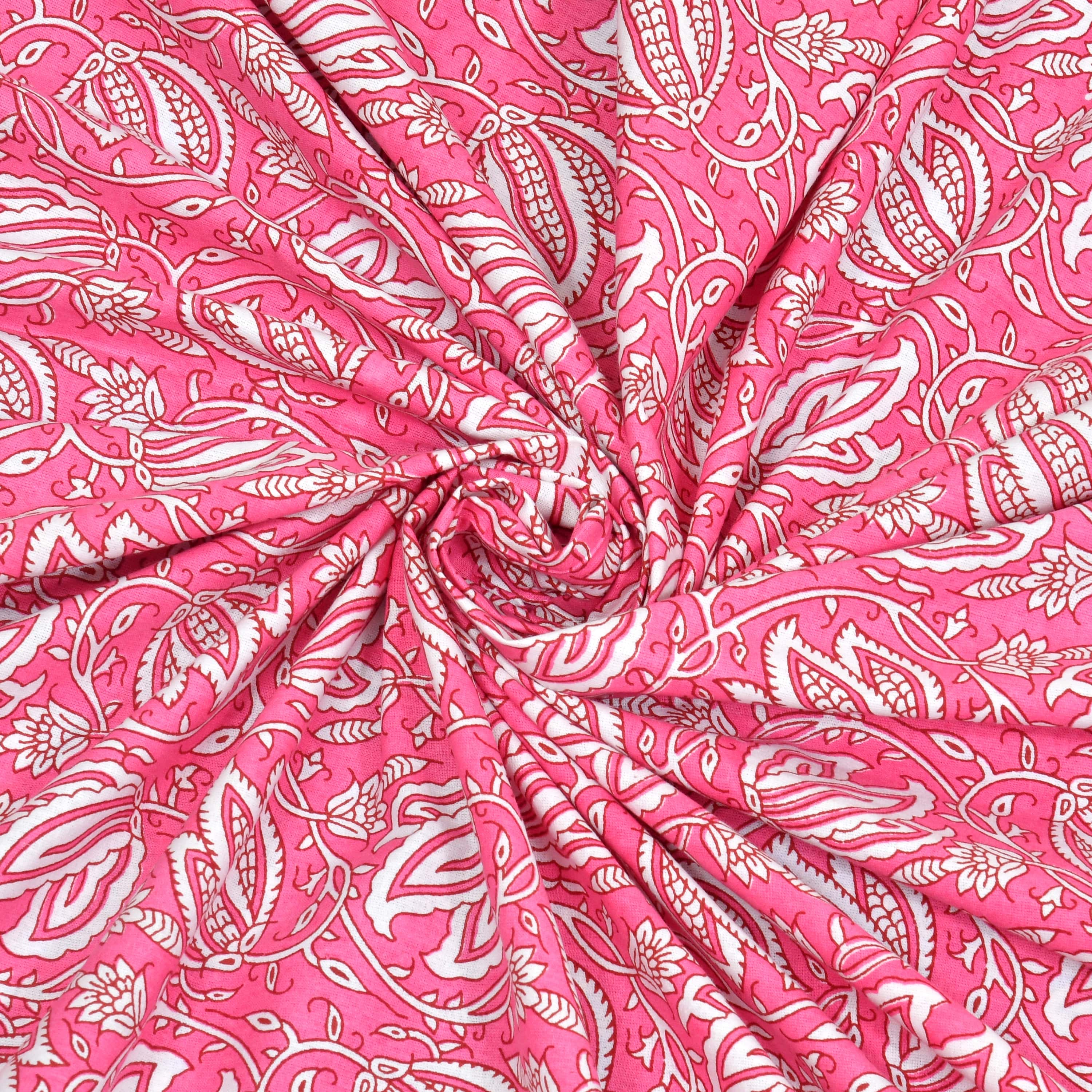 Parkota Collection 95x108 Double Bedsheet with Traditional Floral Buta Patterns & Pillow Covers