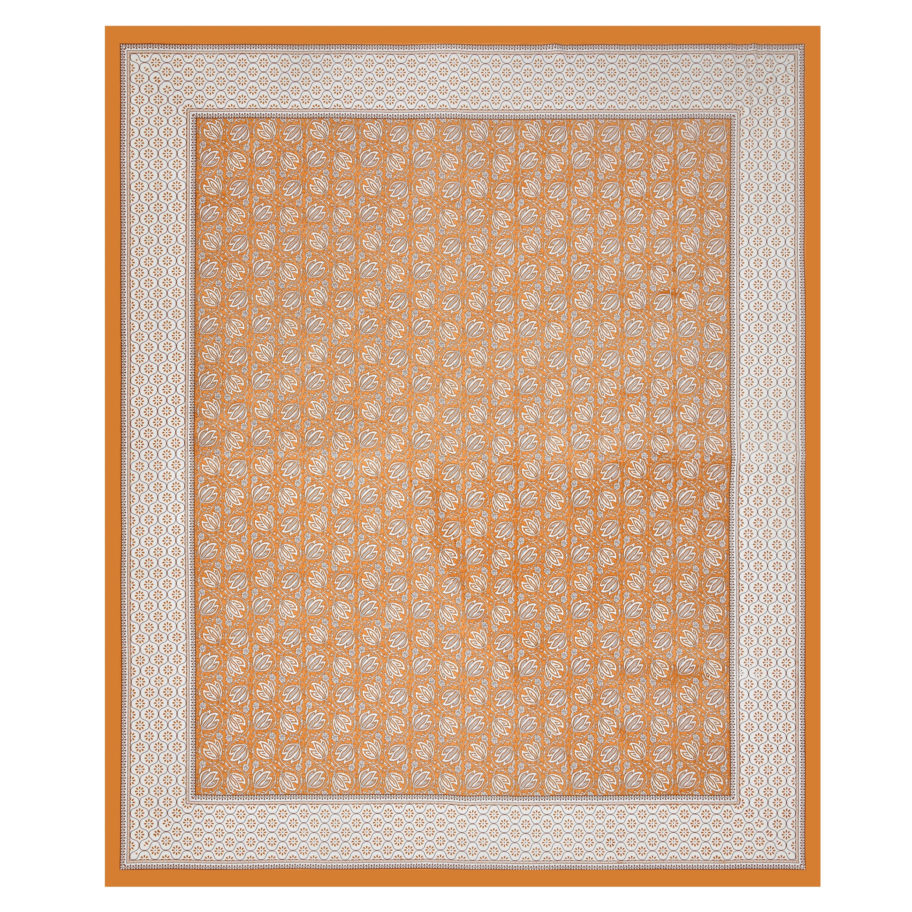 Parkota Collection 95x108 Double Bedsheet with Traditional Floral Buta Patterns & Pillow Covers