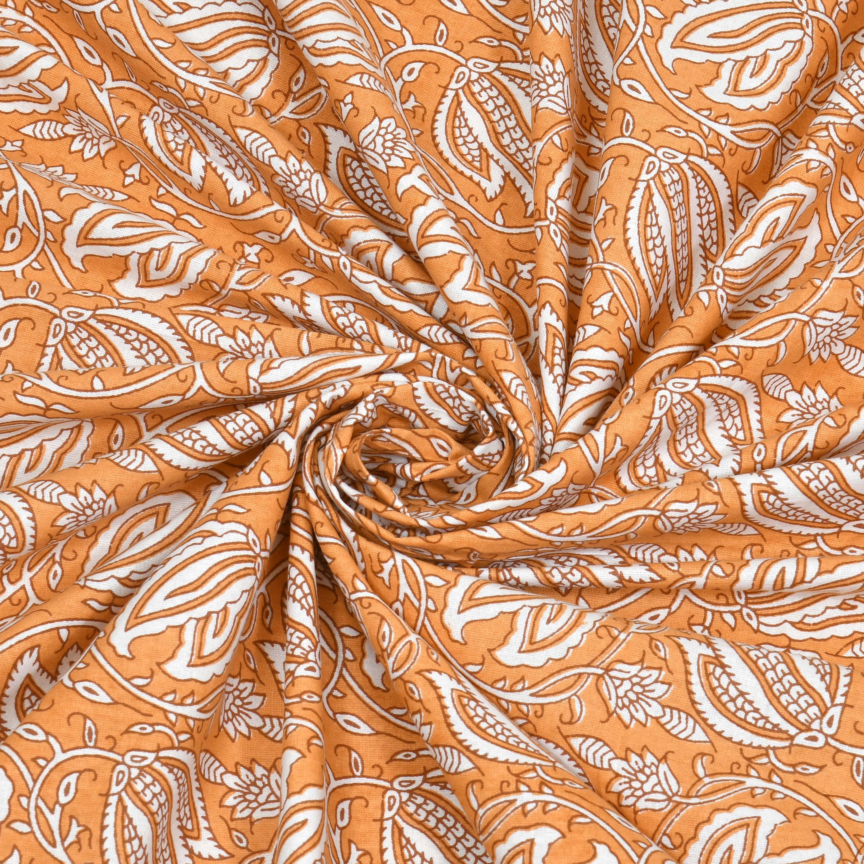 Parkota Collection 95x108 Double Bedsheet with Traditional Floral Buta Patterns & Pillow Covers