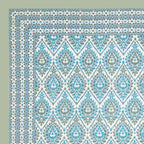 Eklavya Ikat Collection 95x108 Double Bedsheet with Traditional Ikat Motifs & Matching Pillow Covers