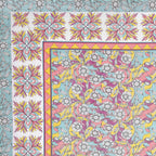 Parkota Bloom Collection 95x108 Double Bedsheet with Traditional Floral Motifs & Matching Pillow Covers