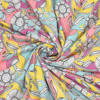 Parkota Bloom Collection 95x108 Double Bedsheet with Traditional Floral Motifs & Matching Pillow Covers