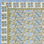 Parkota Bloom Collection 95x108 Double Bedsheet with Traditional Floral Motifs & Matching Pillow Covers