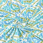 Eklavya Ikat Collection 95x108 Double Bedsheet with Traditional Ikat Motifs & Matching Pillow Covers