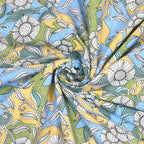 Parkota Bloom Collection 95x108 Double Bedsheet with Traditional Floral Motifs & Matching Pillow Covers