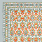 Eklavya Ikat Collection 95x108 Double Bedsheet with Traditional Ikat Motifs & Matching Pillow Covers