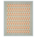 Eklavya Ikat Collection 95x108 Double Bedsheet with Traditional Ikat Motifs & Matching Pillow Covers