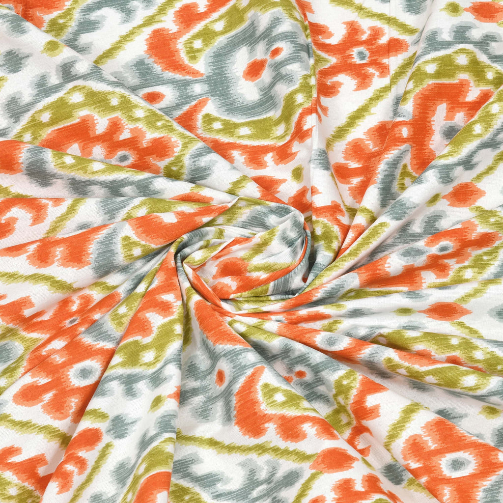 Eklavya Ikat Collection 95x108 Double Bedsheet with Traditional Ikat Motifs & Matching Pillow Covers