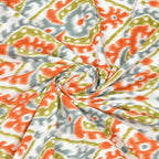 Eklavya Ikat Collection 95x108 Double Bedsheet with Traditional Ikat Motifs & Matching Pillow Covers