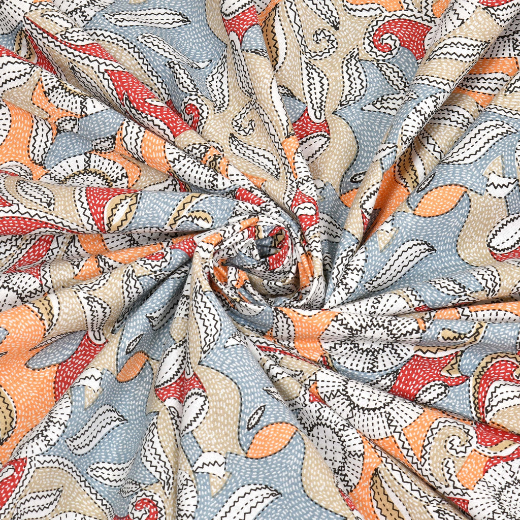 Parkota Bloom Collection 95x108 Double Bedsheet with Traditional Floral Motifs & Matching Pillow Covers