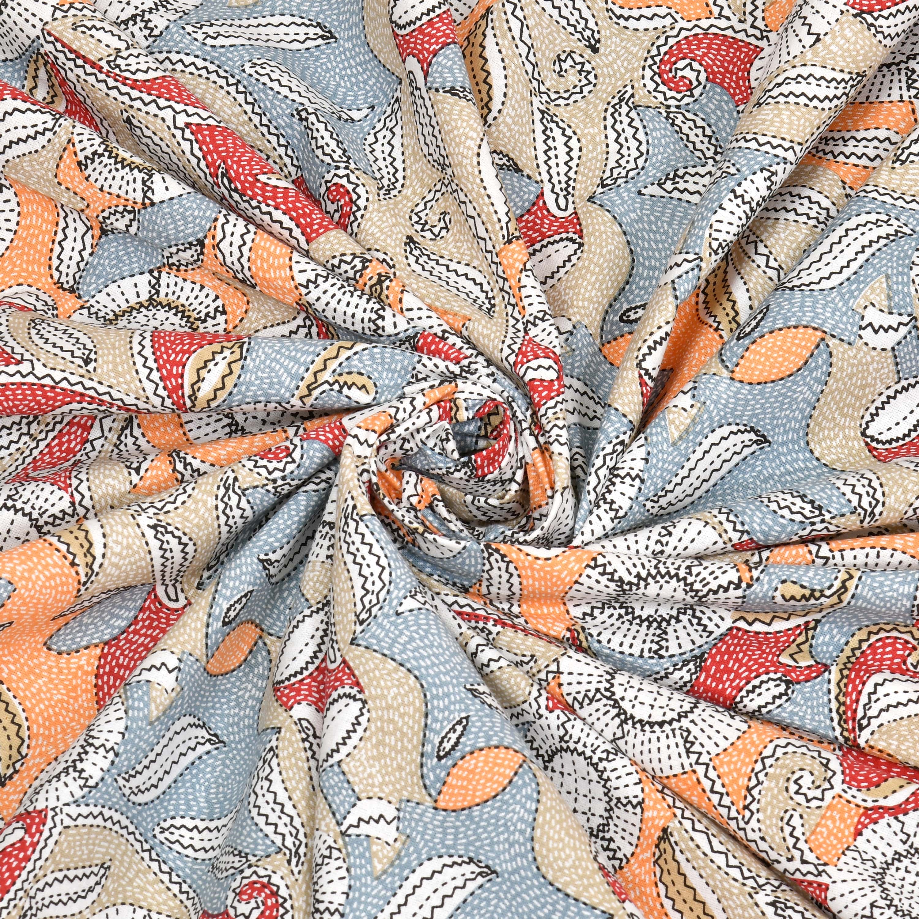 Parkota Bloom Collection 95x108 Double Bedsheet with Traditional Floral Motifs & Matching Pillow Covers