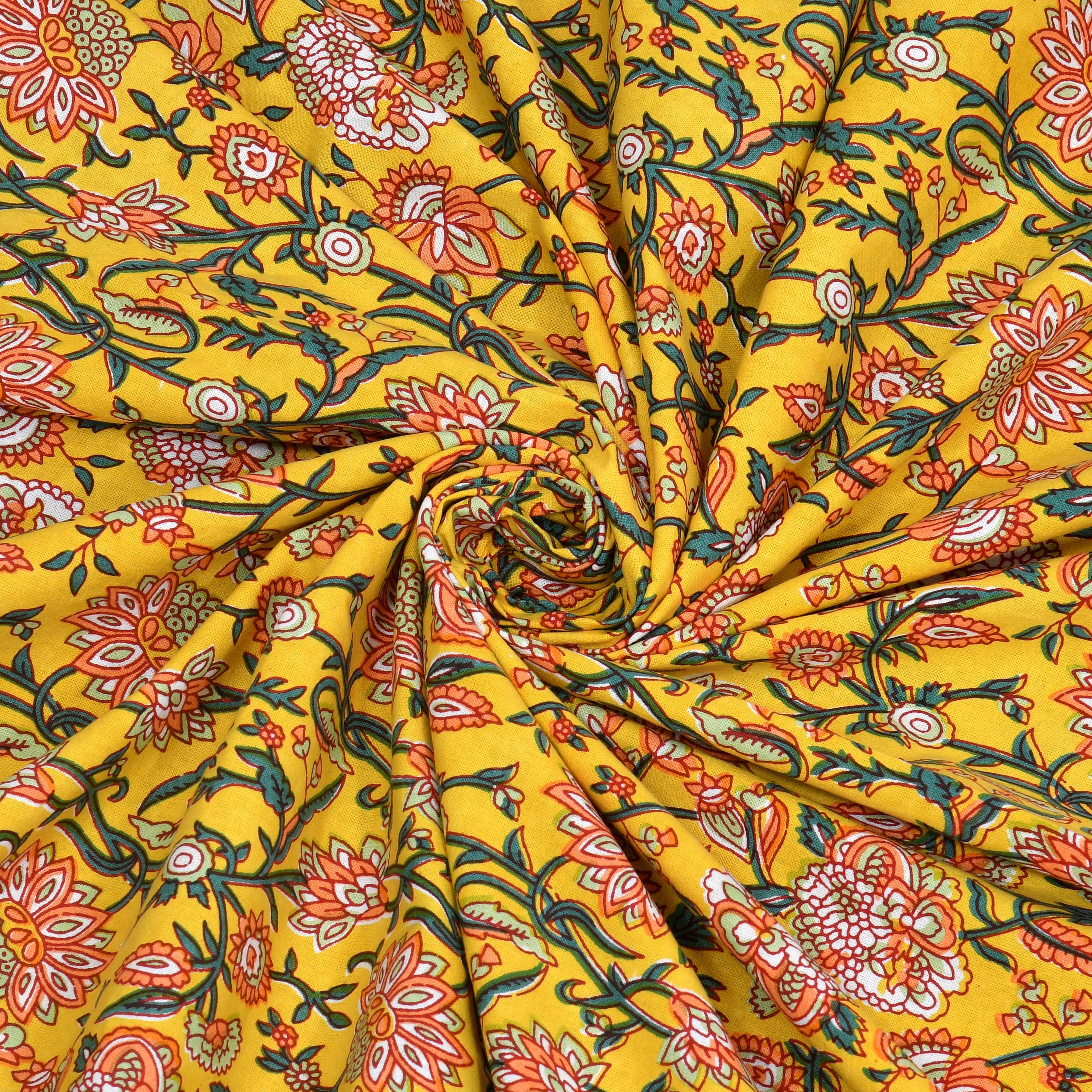 Traditional Floral Buta Design Double Bedsheet 95x108 – Parkota Collection with Pillow Covers