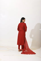 Maroon Mirage Kurta Set