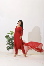 Maroon Mirage Kurta Set