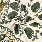 Kesari Cotton Single Bedsheet with Tree & Paisley Print | 70x100 Inches + 2 Pillow Covers