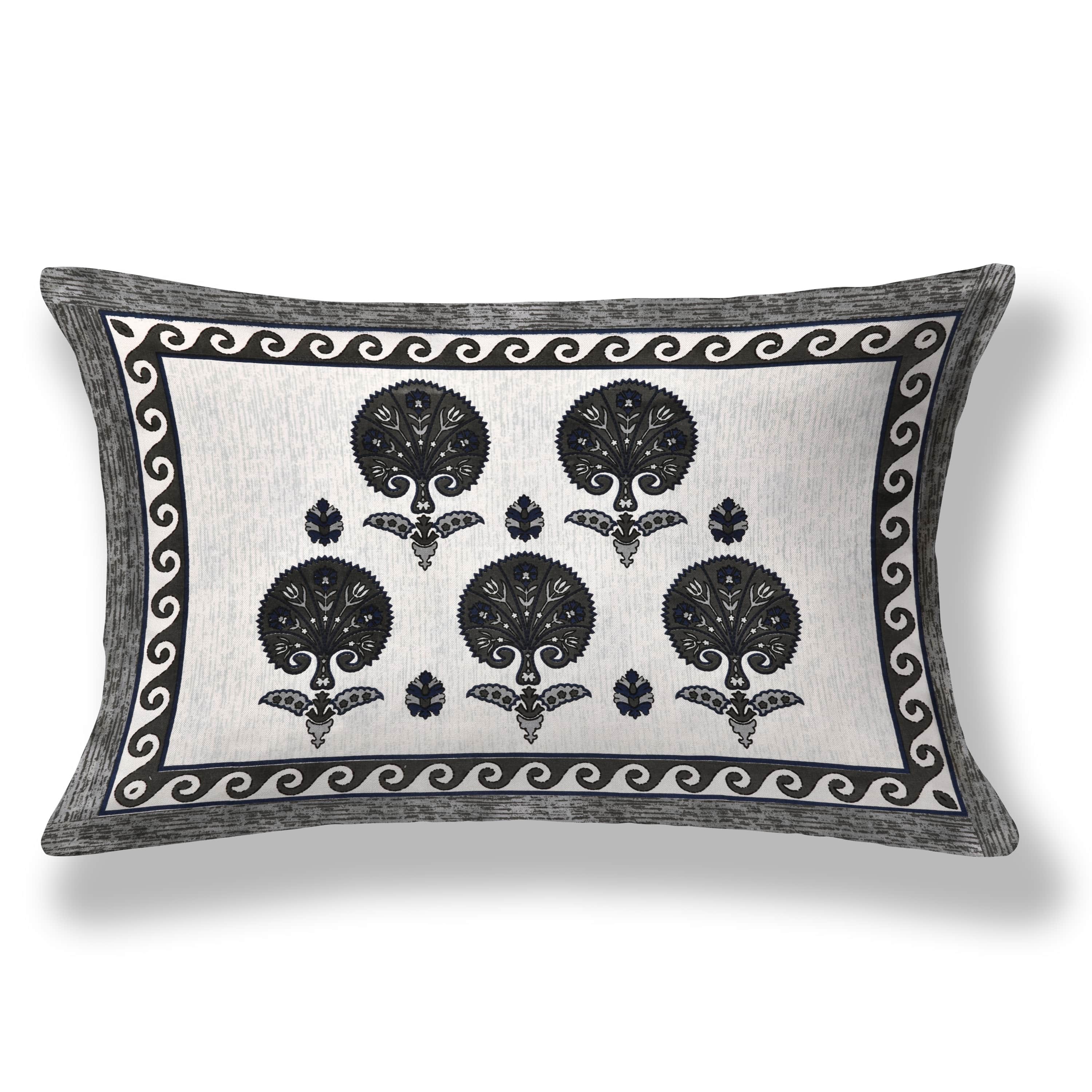 Kesari Cotton Single Bedsheet with Tree & Paisley Print | 70x100 Inches + 2 Pillow Covers