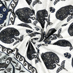 Kesari Cotton Single Bedsheet with Tree & Paisley Print | 70x100 Inches + 2 Pillow Covers