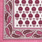 Kesari Cotton Single Bedsheet with Tree & Paisley Print | 70x100 Inches + 2 Pillow Covers