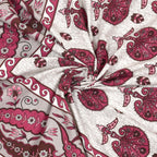 Kesari Cotton Single Bedsheet with Tree & Paisley Print | 70x100 Inches + 2 Pillow Covers