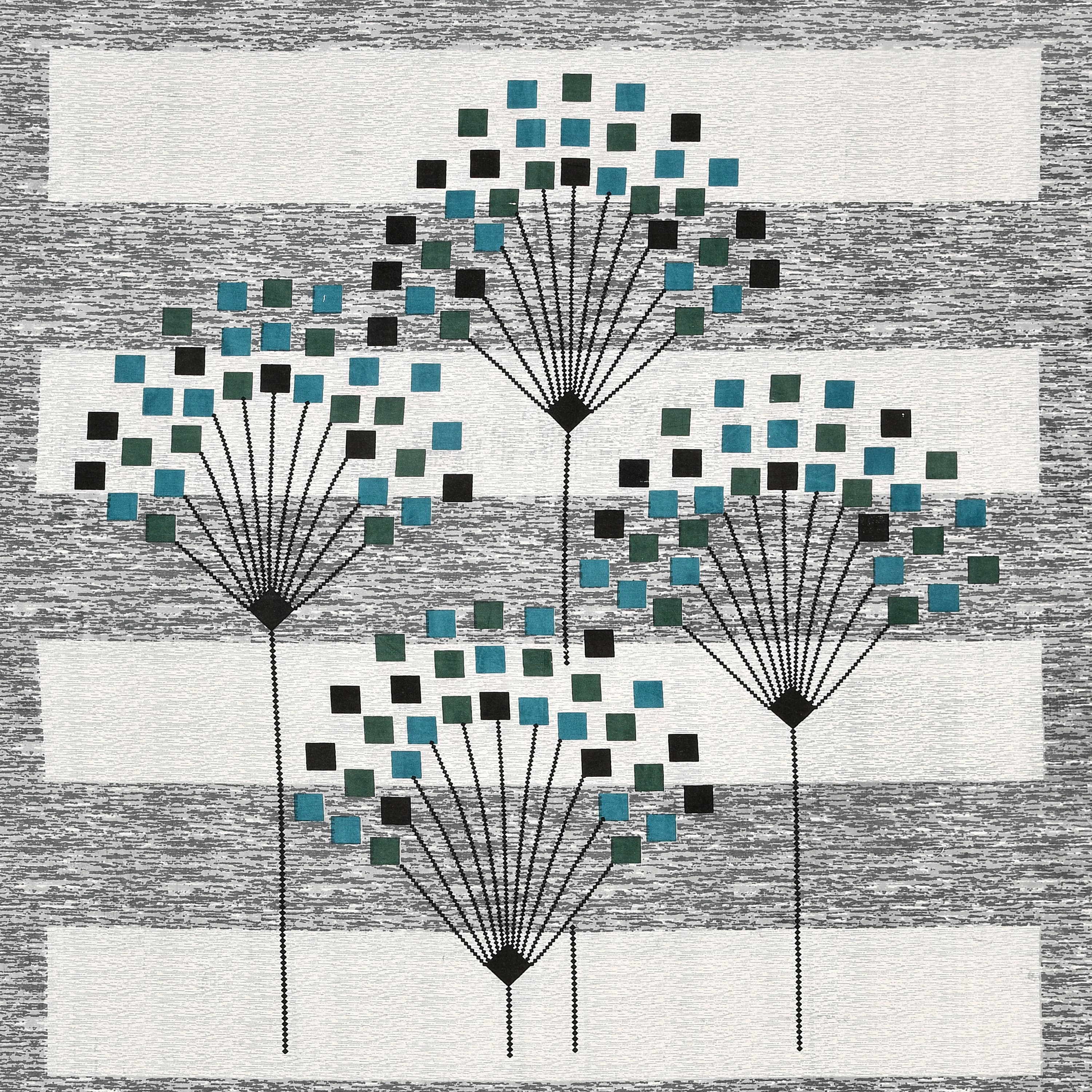 Premium Cotton Kesari Abstract Floral Single Bedsheet Set | 70x100 Inches with 2 Pillow Covers