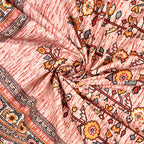 Premium Cotton Kesari Floral Tree Single Bedsheet Set | 70x100 Inches with 2 Pillow Covers
