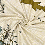 Premium Cotton Kesari Tree of Life Single Bedsheet Set | 70x100 Inches with 2 Pillow Covers