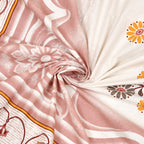 Premium Cotton Kesari Print Single Bedsheet Set | 70x100 Inches with 2 Pillow Covers