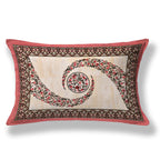 Kesari Cotton Single Bedsheet with Ethnic Spiral Floral Print | 70x100 Inches + 2 Pillow Covers